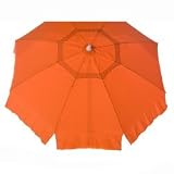 6ft Acrylic Beach Umbrella with Tilt & Vent