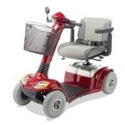 Electric Scooter - 4 Wheel w/Batteries. Heavy duty model with oversized tires to navigate just about any terrain Engineered to provide comfort and dependability for more demanding outdoor use. Range of 35 miles affords maximum flexibility.