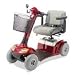 Electric Scooter - 4 Wheel w/Batteries. Heavy duty model with oversized tires to navigate just about any terrain Engineered to provide comfort and dependability for more demanding outdoor use. Range of 35 miles affords maximum flexibility.