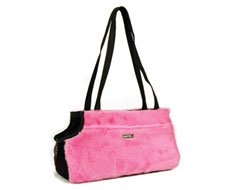 High Fashion Barbie Pink Faux Fur Mesh Dog Carrier (Medium)
