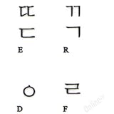 KOREAN TRANSPARENT KEYBOARD STICKERS WITH BLACK LETTERING FOR PC COMPUTER LAPTOPS DESKTOP KEYBOARDS