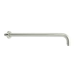 Rohl 1455/20PN 20-Inch Brass 1-Inch Diameter 1/2-Inch Male by 1/2-Inch Male Npt Michael Berman Wall Mounted Shower Arm, Polished Nickel