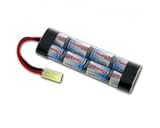 Airsoft Battery NiMH 9.6V 1600mAh Flat, Mini Tamiya Connector
