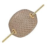 Colette Malouf Cobra Skin Pony Cuff - Khaki