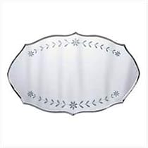 Etched Floral Wall Mirror
