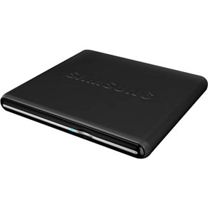 Samsung USB 2.0 External Optical Drive SE-S084D/TSBS Super WriteMaster, Slim External DVD Writer (Gloss Black)