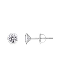 0.5 ct Solitaire Diamond Stud Earrings in Platinum