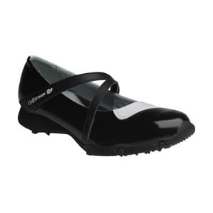 Buy Golfstream Ladies Cross Strap Style - Patent Black White by Golfstream