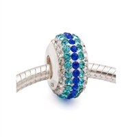 925 ALE Silver Swarovski Crystal Bead fits Pandora Chamilla Biagi