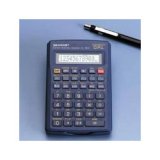 EL 500LB Fraction Calculator, Battery Operated, 10 Digit Display, Hard Case (SHREL500LB)