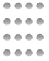 Metal Stickers 10mm Round: Silver