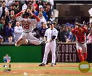 Boston Red Sox Jonathan Papelbon Leaping after Game 7 2007 MLB World Series