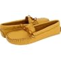 Minnetonka Men's Double Deerskin Softsole Moccasins,Natural Deerskin,11 M US