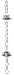 Good Directions 498V1-6 Rain Chain Teacups - Blue Verde