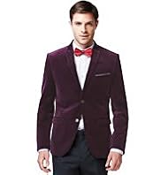 Limited Collection Pure Cotton Super Slim Fit Peak Lapel Jacket