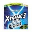 Schick Xtreme3 Refill Cartridges of 4)