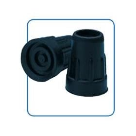 CANE TIPS 1IN BLACK 1PR