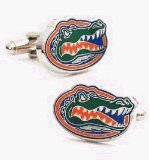Sterling Florida Gators Cufflinks - NCAA College Athletics Sports Themed Formal Wear