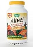 Alive! Whole Food Energizer Multivitamin Iron Free Tabs, 180 ct.