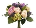 Allstate FBQ378-LL-GR 11 in. Rose-Tulip Bouquet Lilac-Green- Pack of 6
