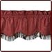 'HMI' Cheyenne Red Faux Tooled Leather Valance