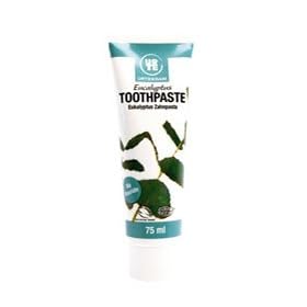 Organic Eucalyptus Toothpaste- Made in Denmark by Urtekram, 75 Ml.