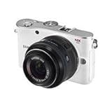 Samsung NX100 AF DSLR 14.6MP Digital Camera (White), APS-C Size CMOS, with 20-50mm Zoom Lens