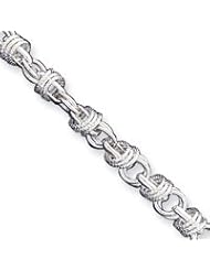 Sterling Silver 8.75inch Polished Fancy Link Toggle Bracelet QH159-8.75"