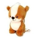 Neopets 6" White & Brown Doglefox Plush Doll