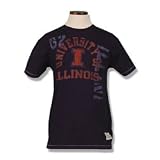 Illinois Fighting Illini Vintage T-shirts - Enzyme Washed