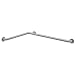 Bobrick 68616 304 Stainless Steel Two-Wall Shower/Tub Compartment Grab Bar, Satin Finish, 1-1/2" Diameter x 24" Width x 36" Depth