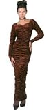 Gothic Black Velvet Coffin Dress Adult Costume