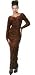 Gothic Black Velvet Coffin Dress Adult Costume