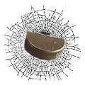 Shattersports Hockey Puck 3-D Static Cling Window Decal