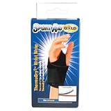 Scott Specialties ThermaDry Elastic Wrist Wrap for Arthritis, S A, Black, Universal