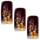 Airbrush - Design - Tips - 20er Pack / BLIBOX-07 Flower Power Violett Preisvergleich