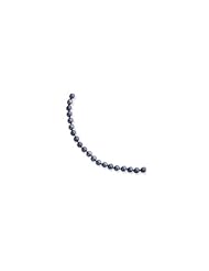 14k 5-5.5mm Black Akoya Saltwater Cultured Pearl Necklace