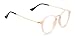 TIJN Unisex Vintage Prescription Eyewear Eyeglasses Frame with Clear Lenses (G, Transparent)