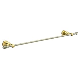KOHLER K-6826-BN IV Georges Brass 24-Inch Towel Bar, Vibrant Brushed Nickel
