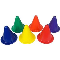 7" Safety PVC Cones - Quantity of 2