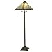 Dale Tiffany TF10497 Tiffany Mission Floor Lamp, Antique Bronze and Art Glass Shade
