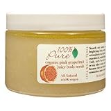 100% Pure Sugared Pink Grapefruit Body Scrub - 13 oz