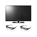 LG 60PZ550 60 inch Class 3D Plasma HDTV, 1920 x 1080 Resolution – Bundle – with – Two LG AG-S250 3D Glasses