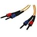 Cables To Go - 05576 - 1M Multimode ST/ST Fiber Duplex Patch Cable 62/125 (Orange)