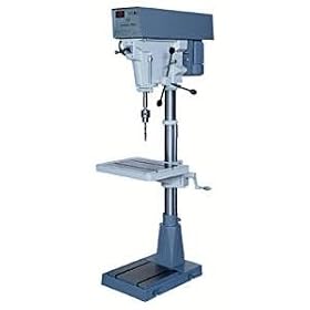 15" Variable Speed Drill Press - Floor, #2 MT Spindle, Chuck and Arbor, 115/220V, 1PH, 1HP Motor with Rotary Drum Switch