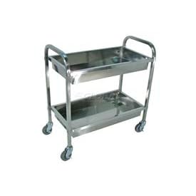 Luxor Stainless Steel Cart 35-1 2 X 19 X 35-1 2 200 Lb Capacity by LUXOR CORP
