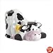 Porc Cow W/bell Cookie Jar