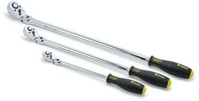 Titan 11075 Flex Head Extra Long Ratchet Set - 3 Piece