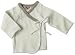 Sckoon Organic Cotton Newborn Short Kimono Brown Edge - Size 3-6 Months