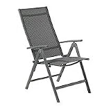 Produkt-Bild: greemotion 427652 Klappsessel Faro, Alu, promo/grau - schwarz/silber